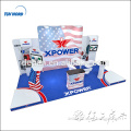 portable customized trade show displays with one backdrop